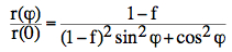 formula radius