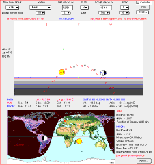 Sun, Moon &
                      Earth Applet