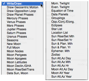 write draw Planets